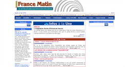 Desktop Screenshot of francematin.info